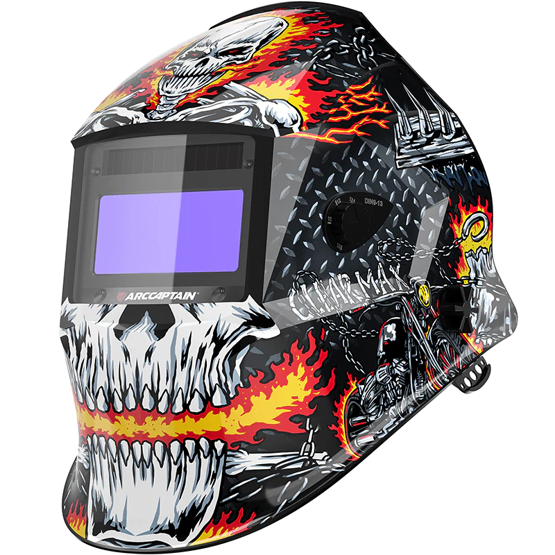 Arccaptain Auto Darkening Welding Helmet The Flame Bone Knight